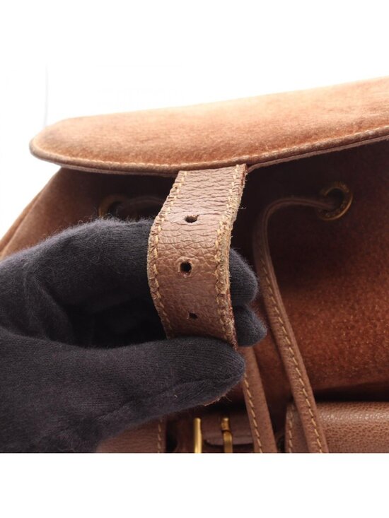Gucci Backpack Bamboo 003 Brown Suede Leather Sac main image 13